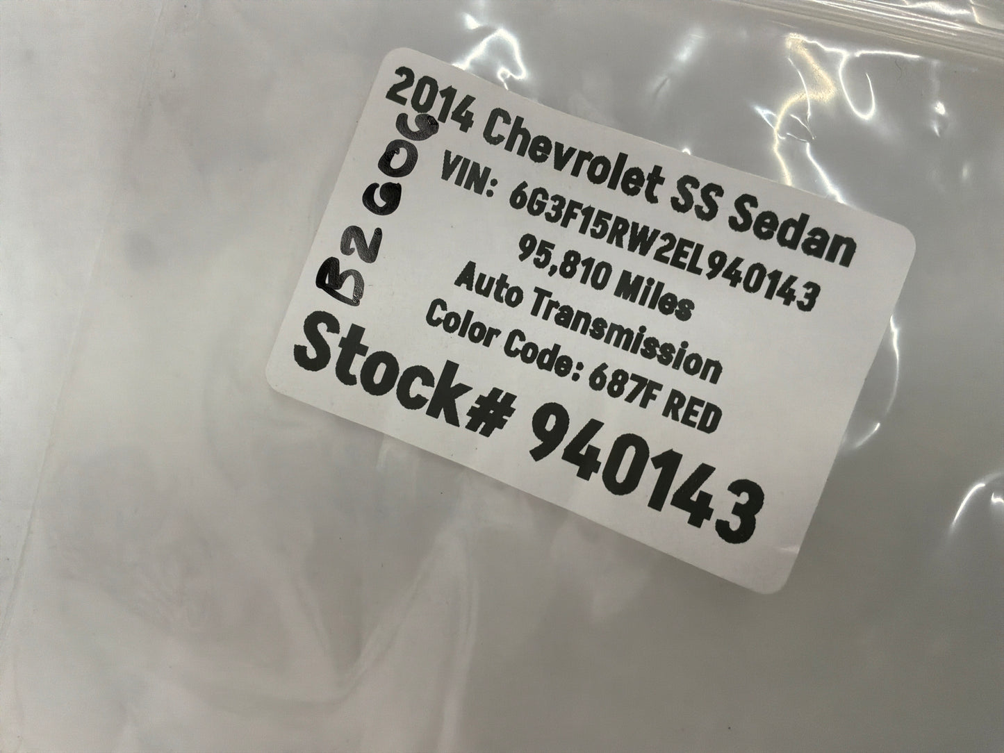 2014 Chevy SS Sedan Windshield Wiper Cowl Rubber Foam End OEM