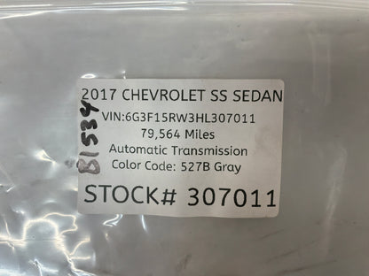 2017 Chevy SS Sedan Windshield Lane Departure Camera Module System OEM