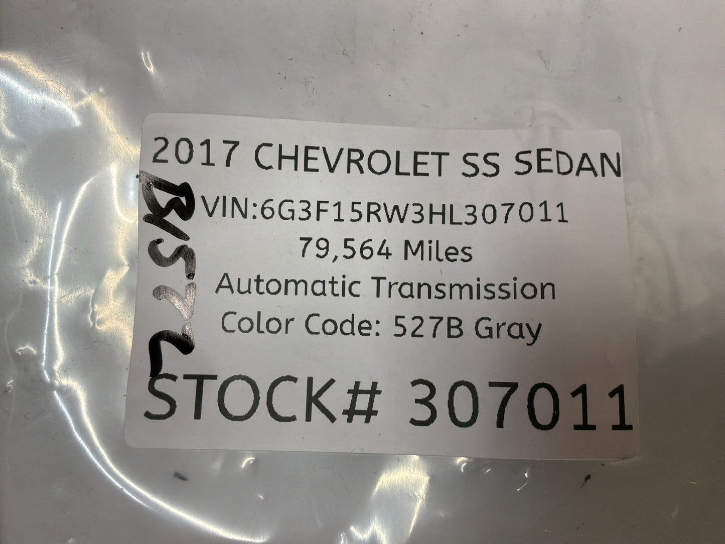 2017 Chevrolet SS Sedan Trunk Deck Lid Latch Actuator w/ Cable OEM