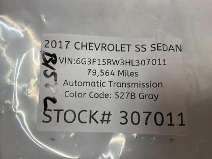 2017 Chevrolet SS Sedan Trunk Deck Lid Latch Actuator w/ Cable OEM