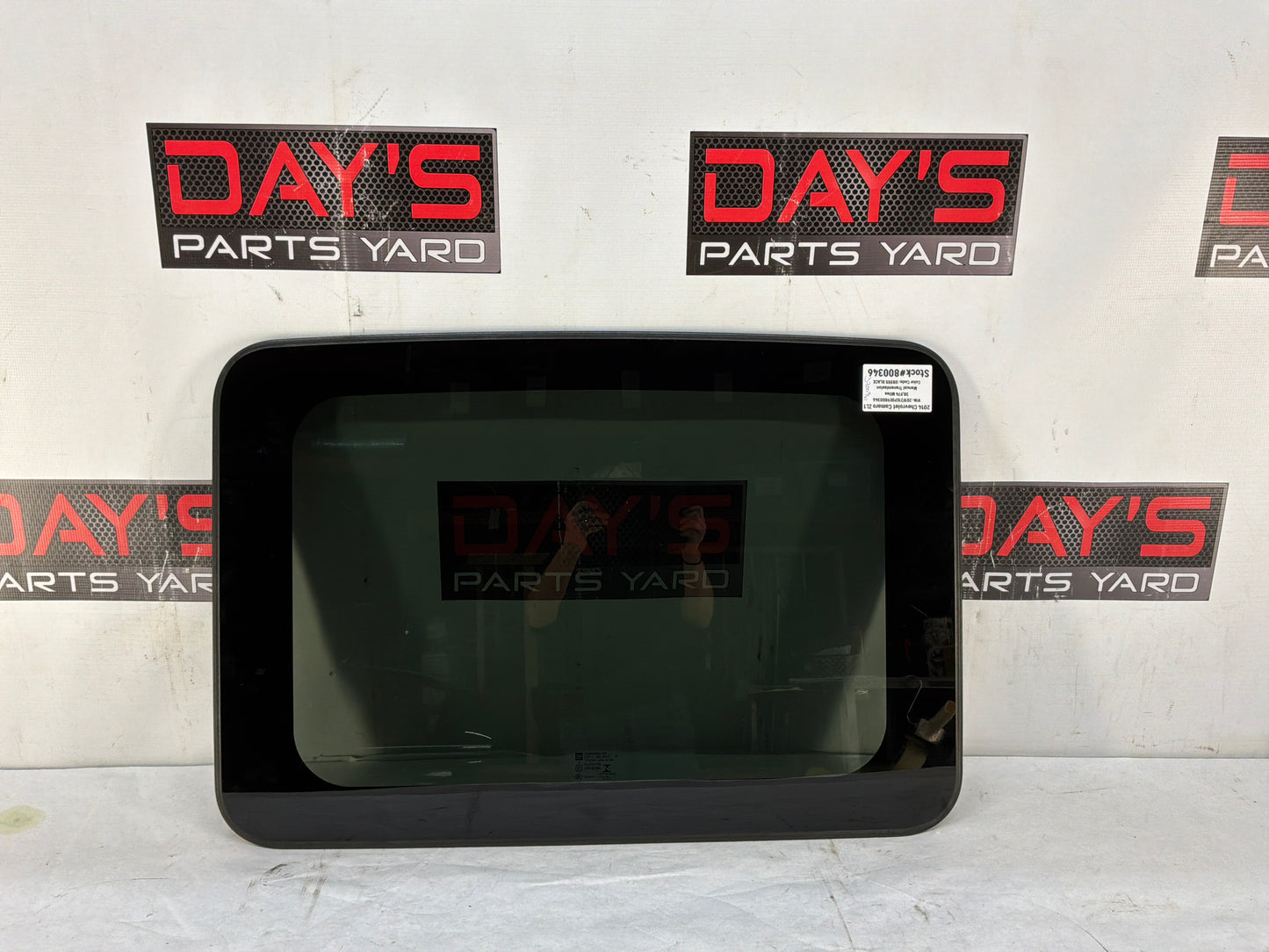 2014 Chevy Camaro ZL1 Sun Moon Roof Sunroof Glass OEM
