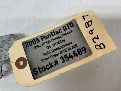 2005 Pontiac GTO Master Cylinder Bracket OEM