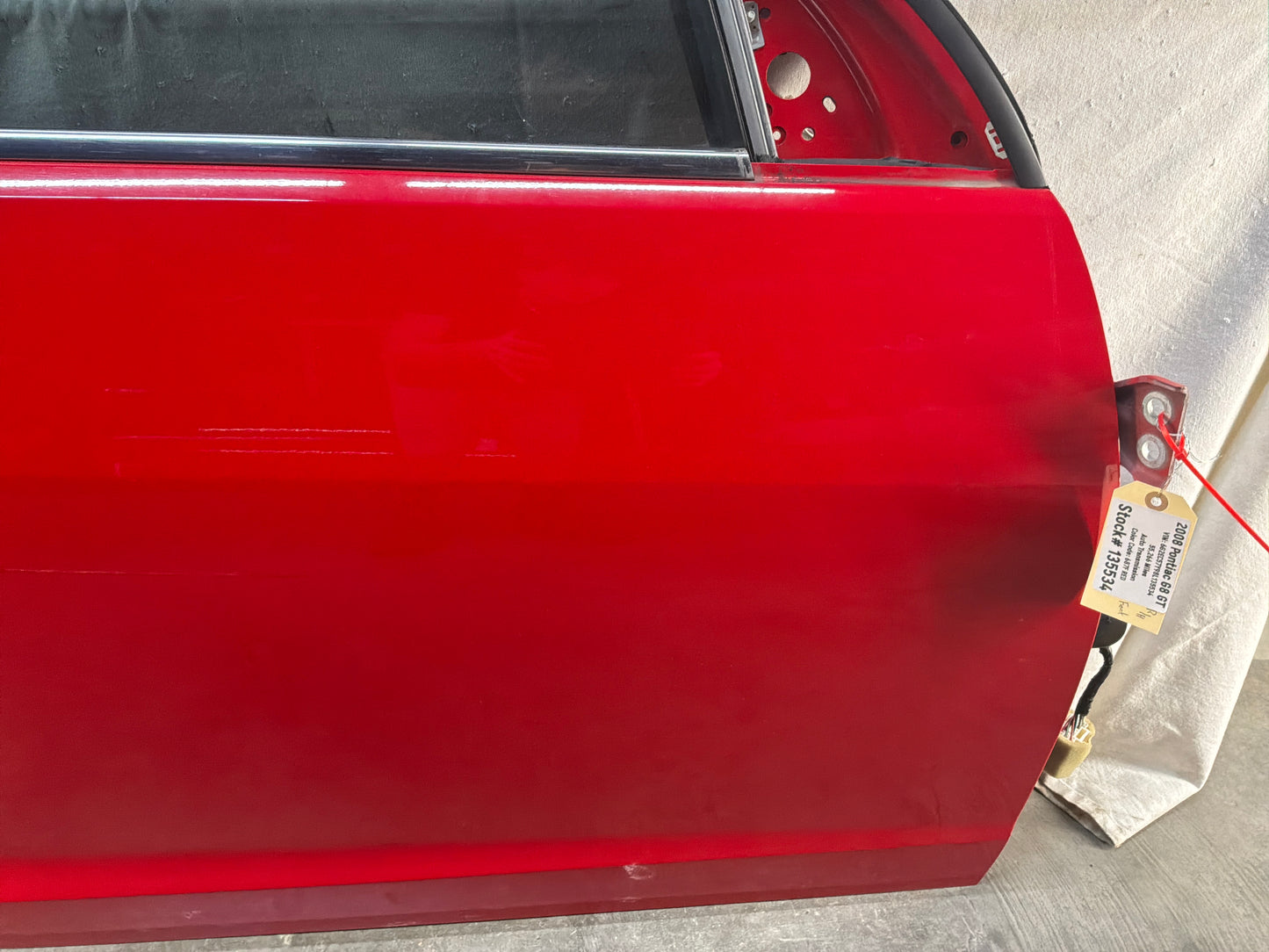 2008 Pontiac G8 GT RH Passenger Front Exterior Outside Door Red OEM