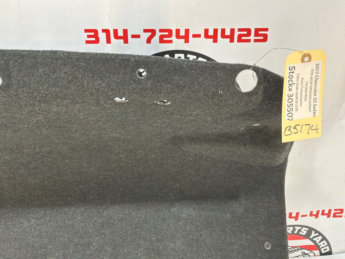 2017 Chevy SS Sedan Trunk Deck Lid Liner Carpet Felt Panel OEM
