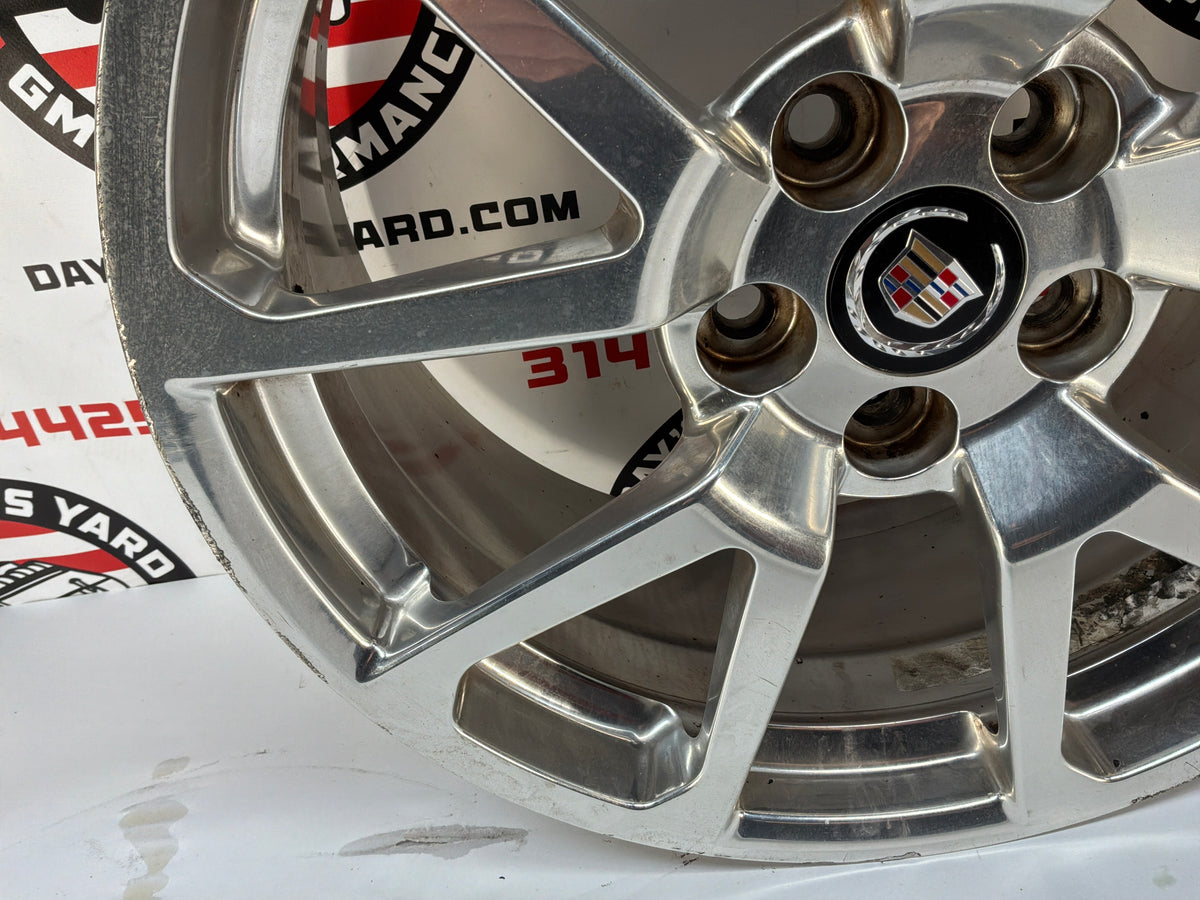 2009 Cadillac CTS-V Sedan Front Factory OEM Polished Wheel Rim 19x9