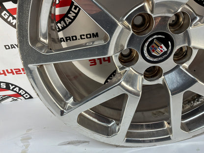 2009 Cadillac CTS-V Sedan Front Factory OEM Polished Wheel Rim 19x9