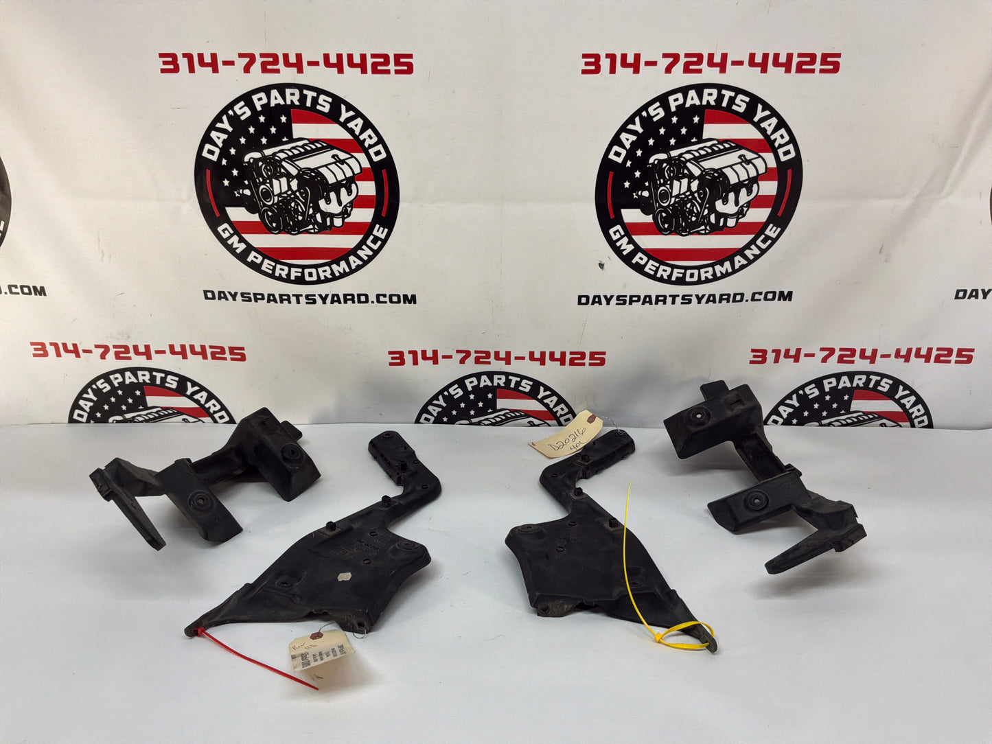 2009 Pontiac G8 GT Complete Rear Bumper Brackets Mounts Supports Guides Set OEM