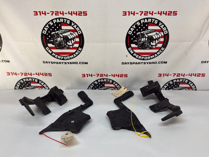 2009 Pontiac G8 GT Complete Rear Bumper Brackets Mounts Supports Guides Set OEM