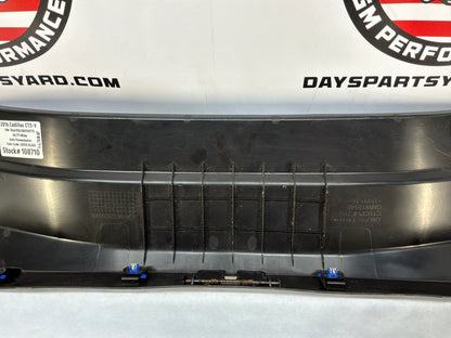 2016 Cadillac CTS-V Rear Trunk Cargo Compartment Sill Plate Trim Panel OEM