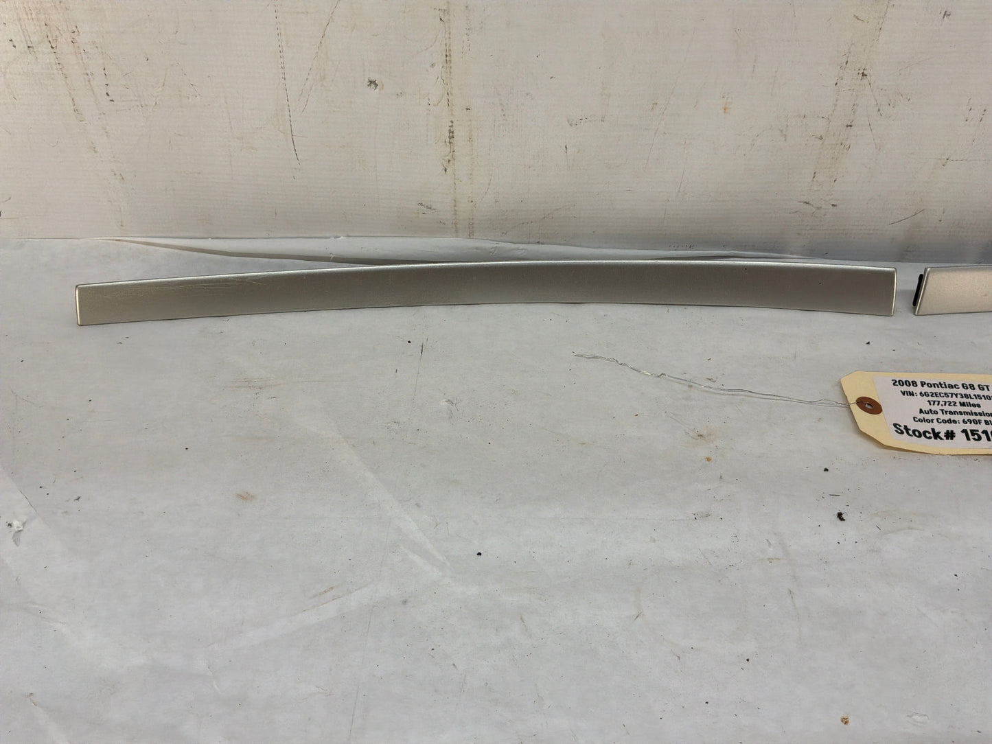 2008 Pontiac G8 GT RH & LH Silver Dash Applique Trim Molding Inserts Panels OEM