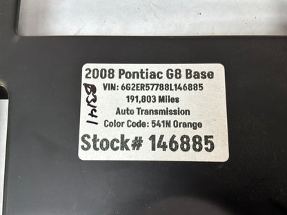 2008 Pontiac G8 Base LH Driver Lower Dash Cover Trim Panel  OEM