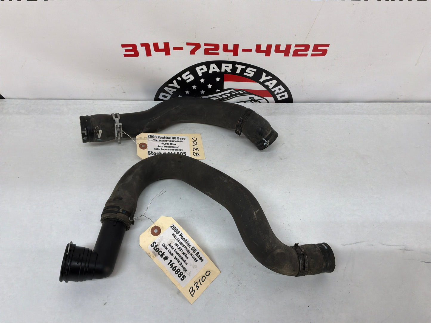 2008 Pontiac G8 Base Upper & Lower Radiator Hoses OEM