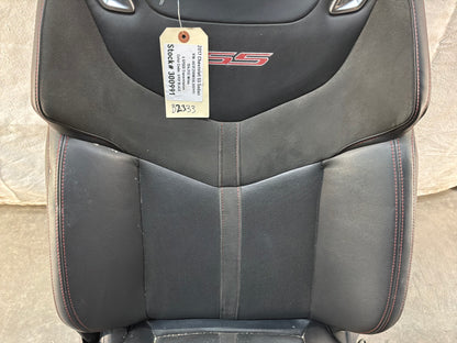2017 Chevy SS Sedan RH Passenger Front Seat Black Leather Alcantara Suede OEM