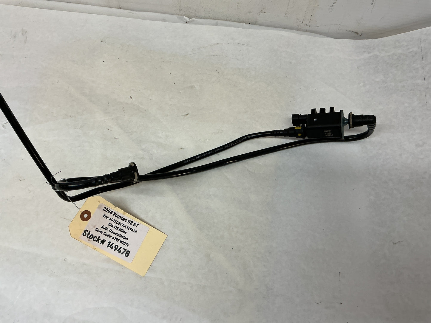 2008 Pontiac G8 GT Intake Manifold EVAP Purge Solenoid Valve Lines Tubes Hoses Lines OEM