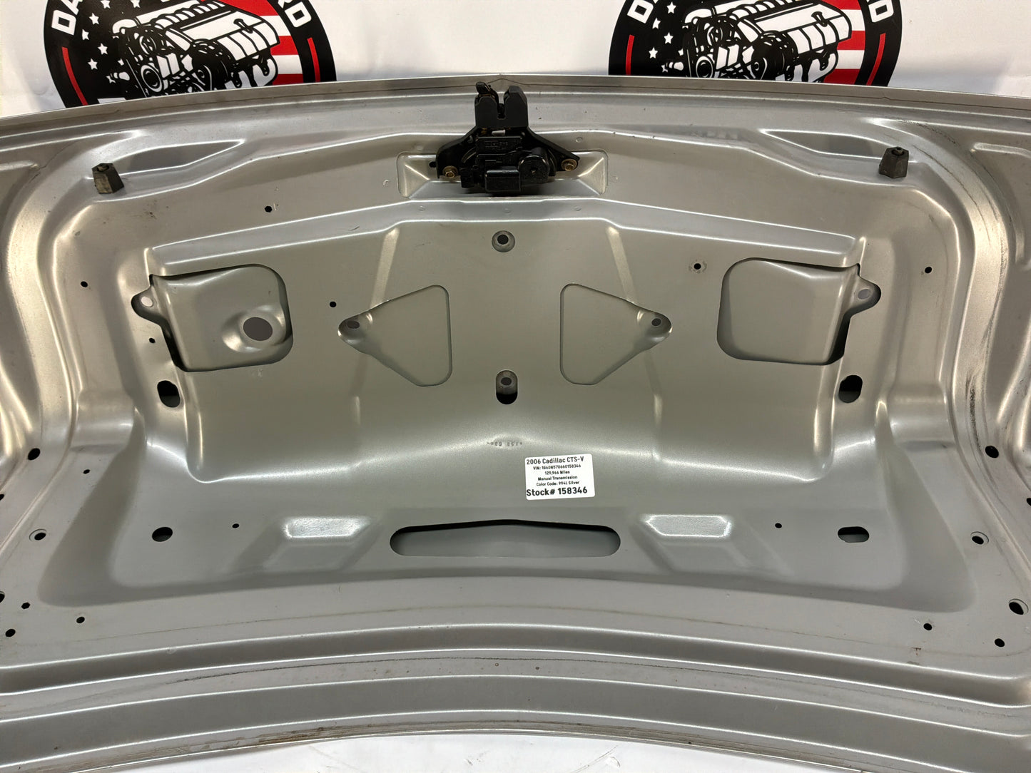2006 Cadillac CTS-V Trunk Lid Assembly OEM Silver
