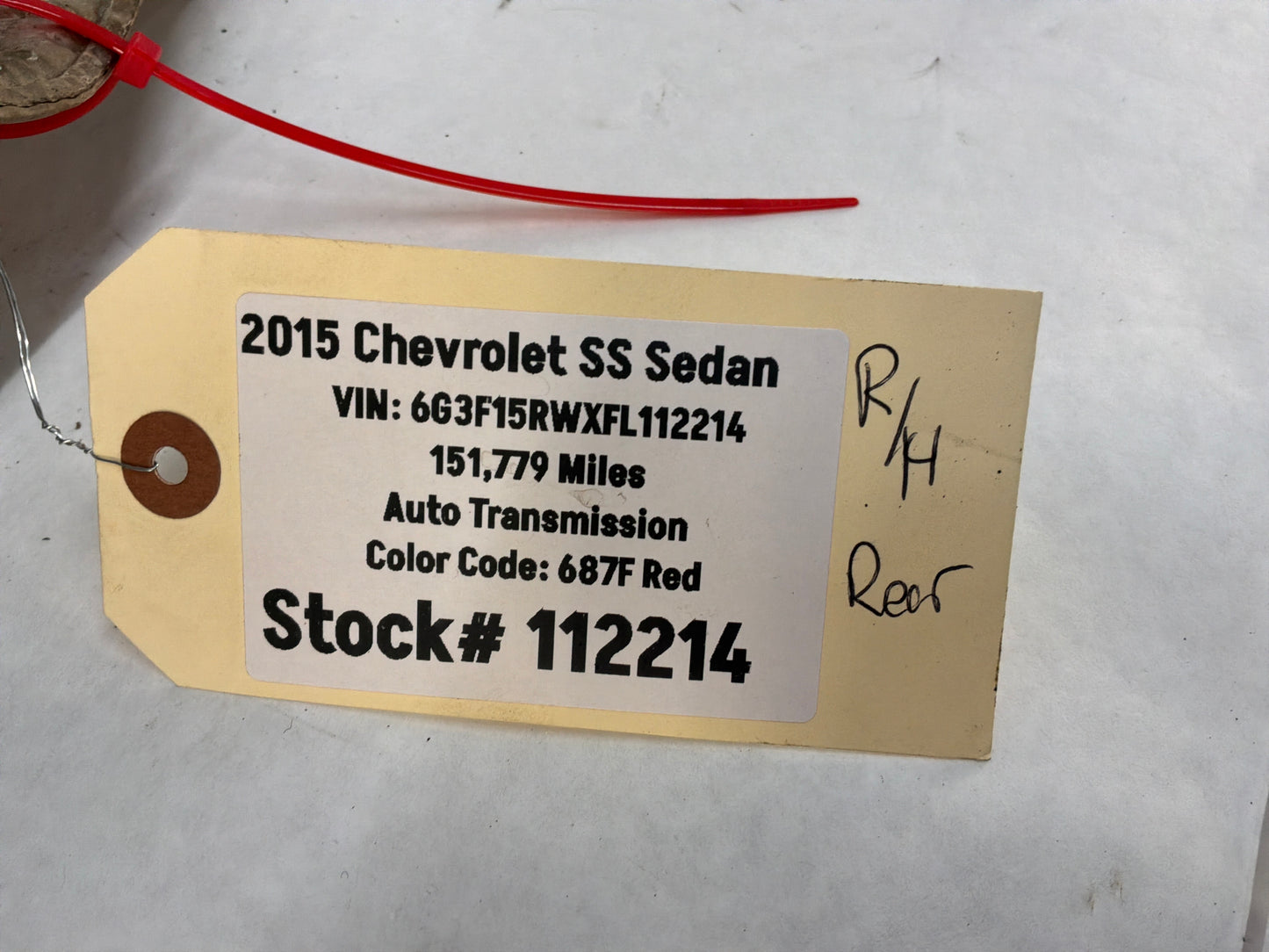 2015 Chevy SS Sedan RH Passenger Exhaust Muffler Heat Shield OEM