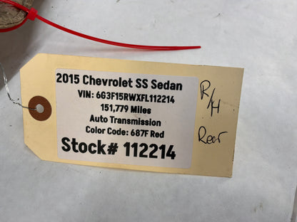 2015 Chevy SS Sedan RH Passenger Exhaust Muffler Heat Shield OEM
