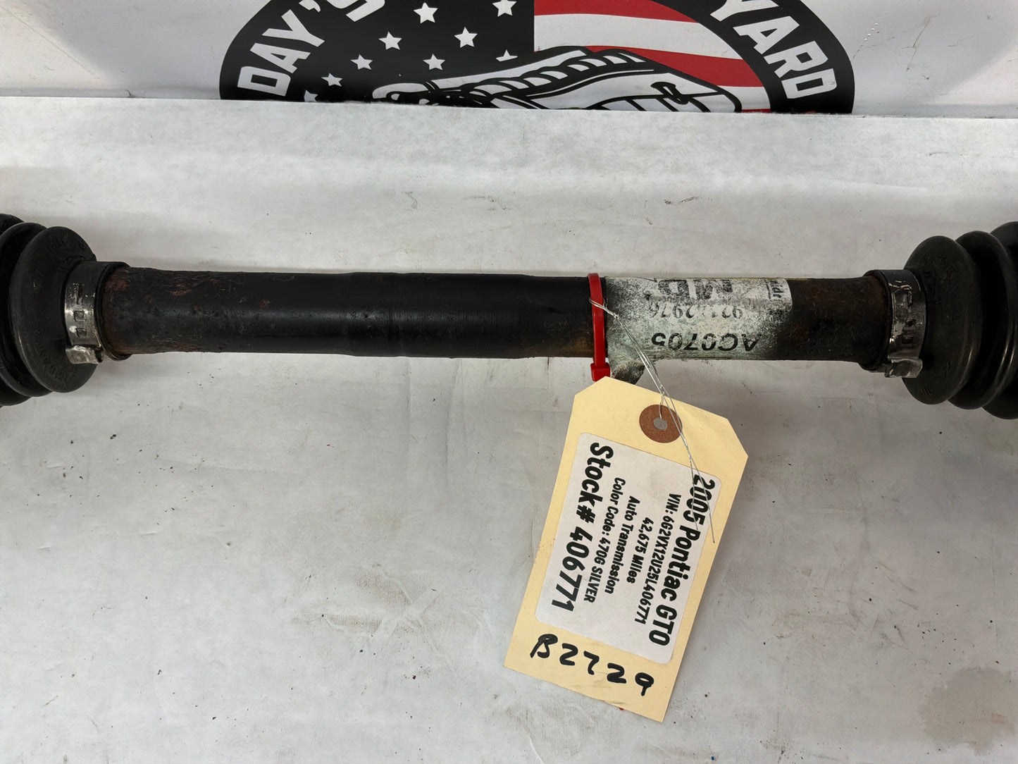 2005 Pontiac GTO RH Passenger Rear CV Axle Half Shaft OEM