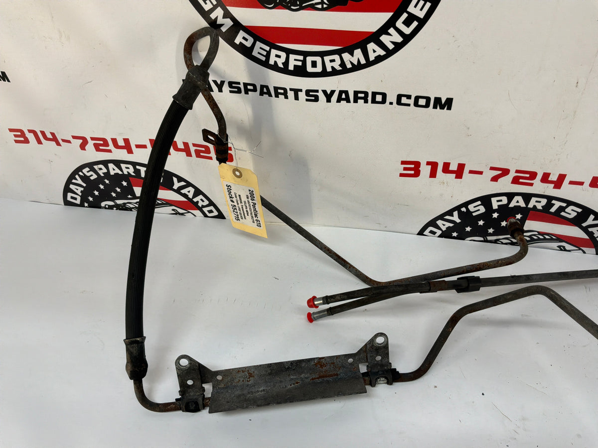 2006 Pontiac GTO Power Steering Lines Hoses Tubes OEM