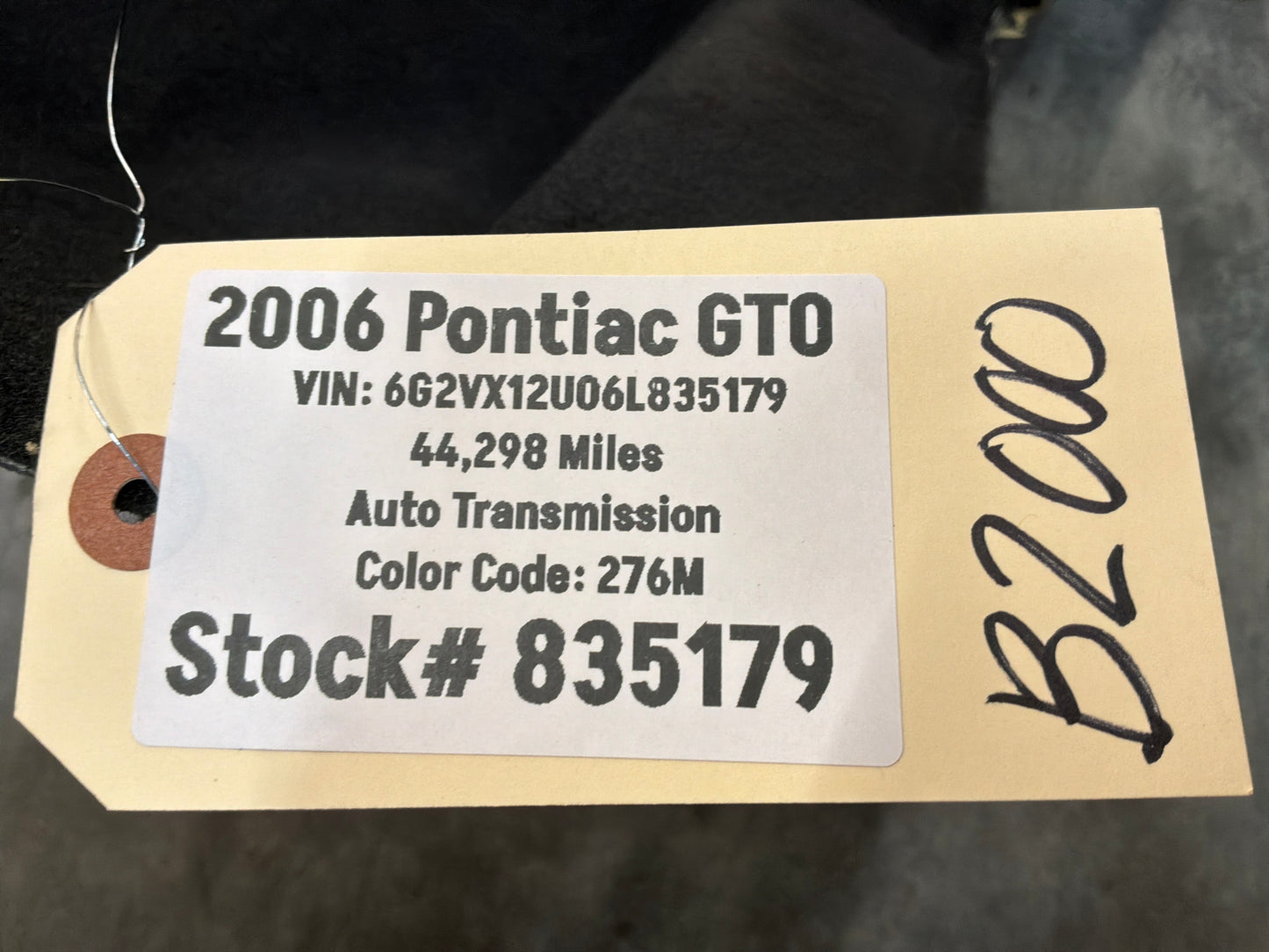 2006 Pontiac GTO Complete Interior Floor Carpet OEM