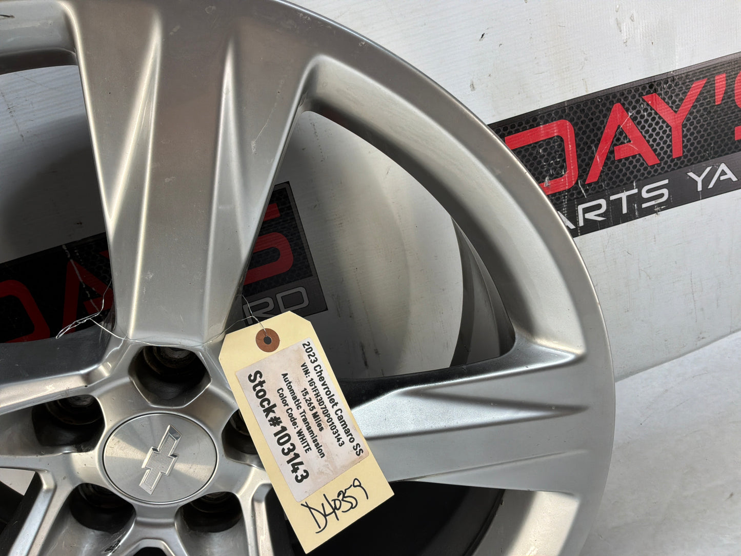 2023 Chevy Camaro SS Factory OEM Rear 20x8.5 Wheel
