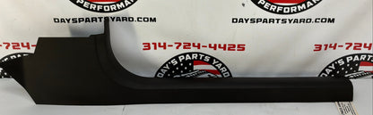 2007 Chevy C6 Corvette Convertible RH Passenger Interior Carpet Retainer Sill Scuff Trim Cover Kick Panel OEM