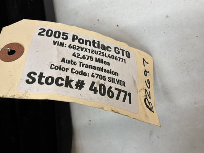 2005 Pontiac GTO Glove Box Assembly Compartment Black Suede OEM