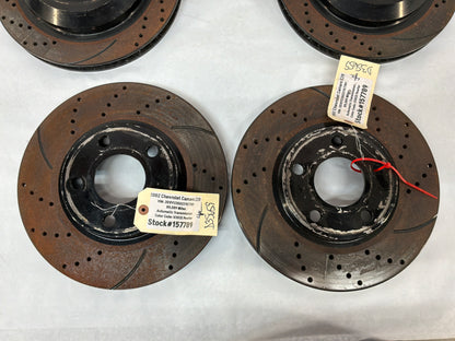 2002 Chevy Camaro Z28 Front and Rear Rotors Drilled and Slotted Rotors OEM