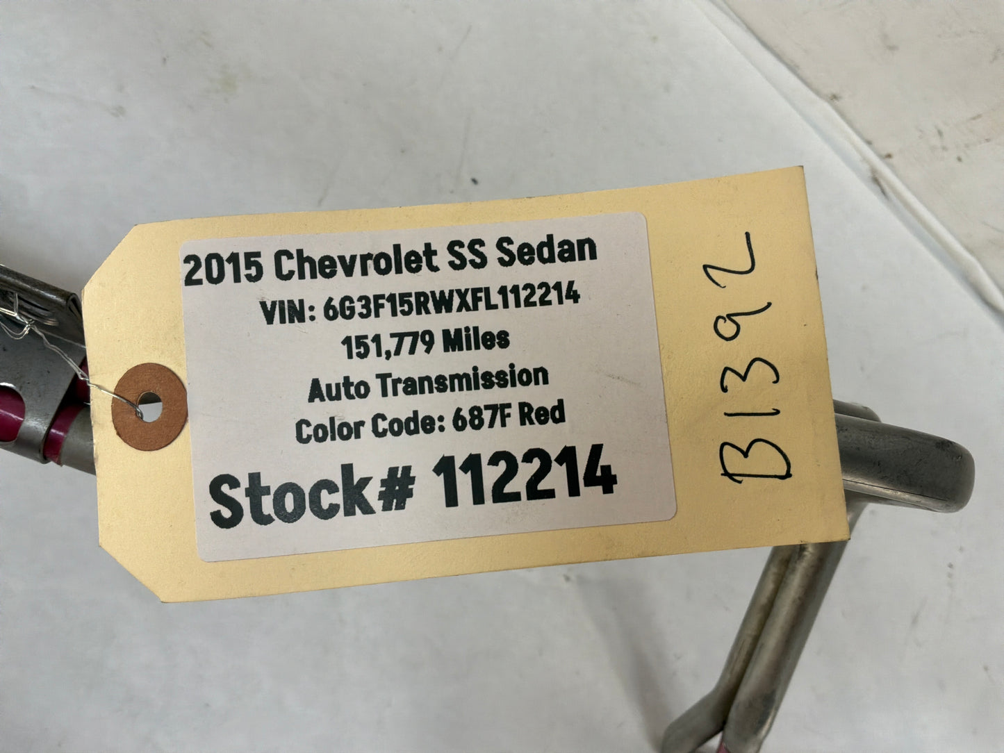 2015 Chevy SS Sedan Automatic Transmission Oil Cooler Line Hose Tube Pipe OEM