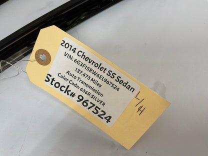 2014 Chevy SS Sedan RH & LH Roof Panel Joint Finish Molding Trim OEM