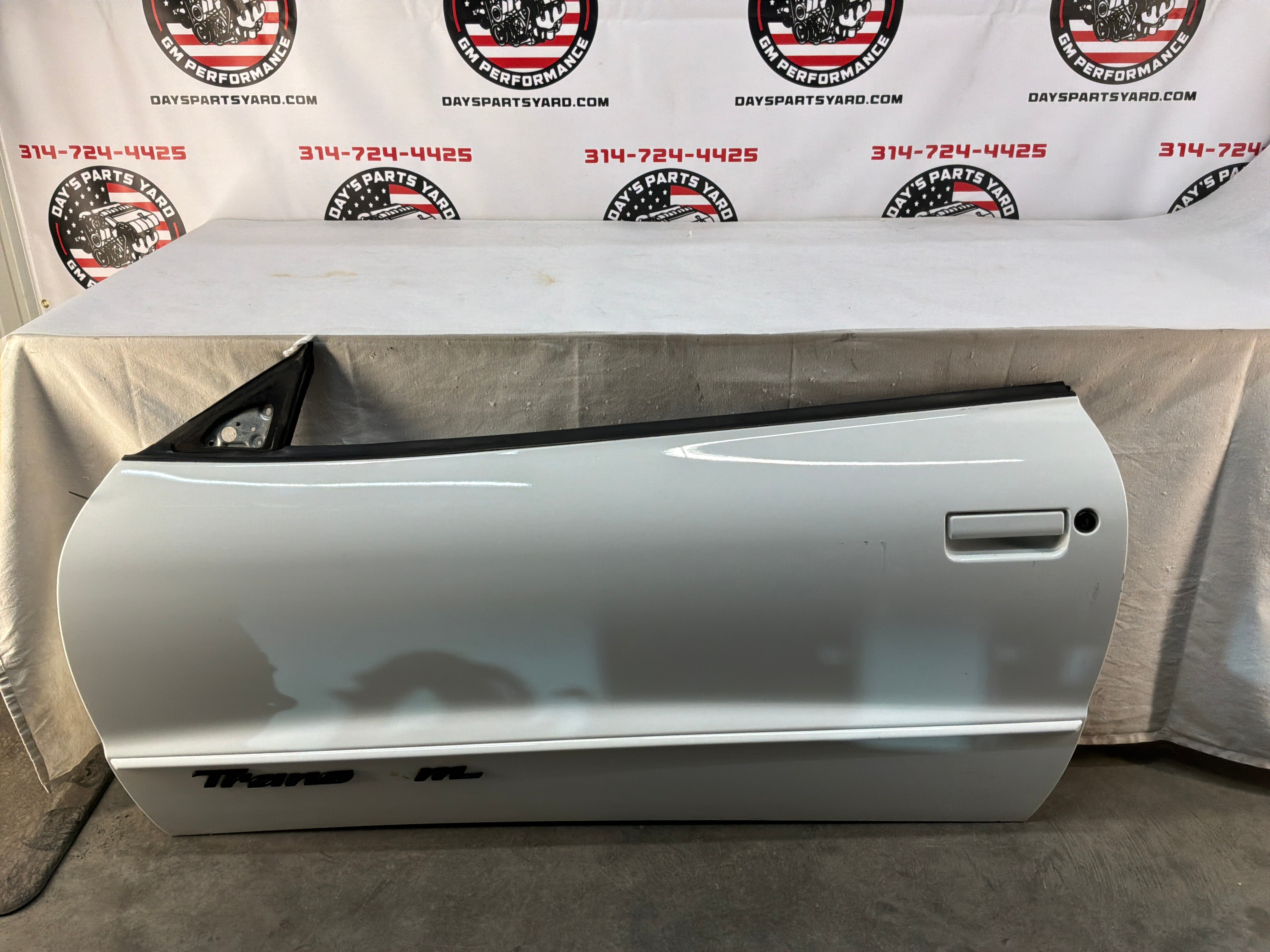 1999 Pontiac Firebird Trans Am WS6 LH Driver Exterior Door White OEM