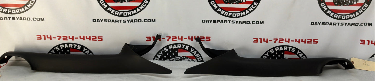 2002 Pontiac Trans Am WS6 RH & LH Interior Windshield A Pillar Trim Molding Ebony OEM