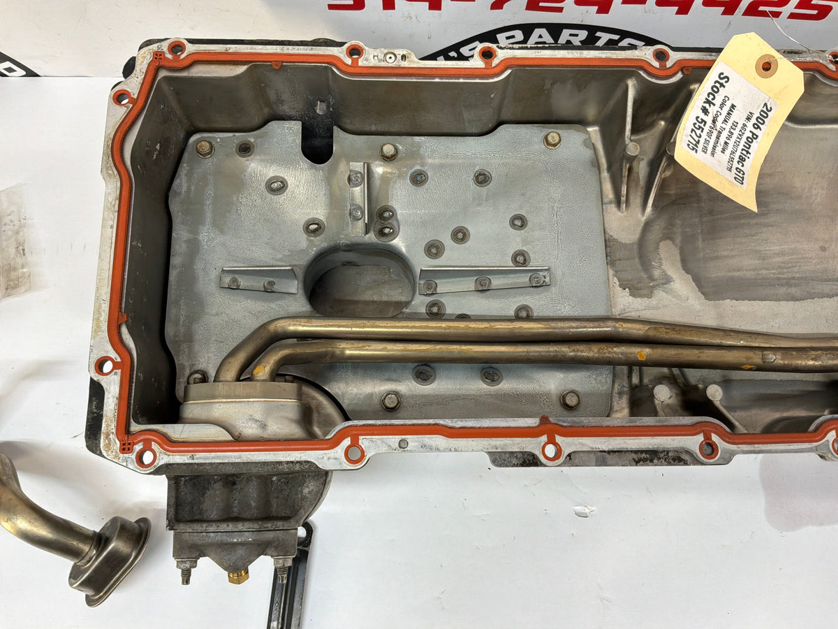 2006 Pontiac GTO Complete Oil Pan Assembly Pick Up Tube Windage Tray Dip Stick OEM