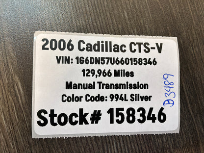 2006 Cadillac CTS-V Complete Front Bumper Cover Fascia Assembly OEM