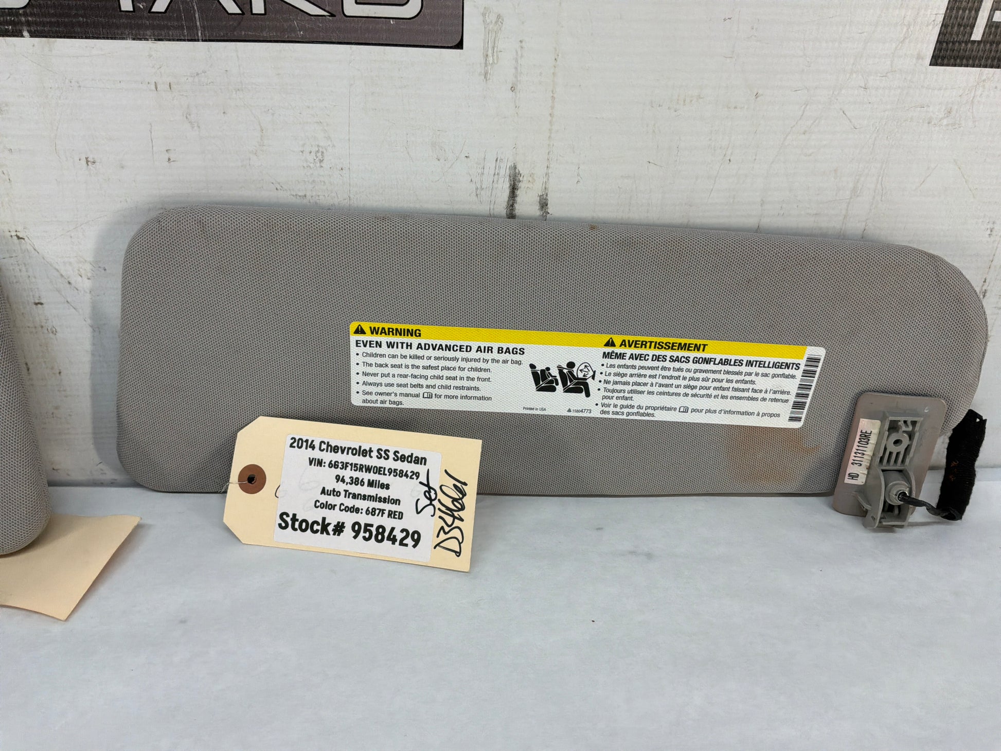 Sunvisors - Day's Parts Yard
