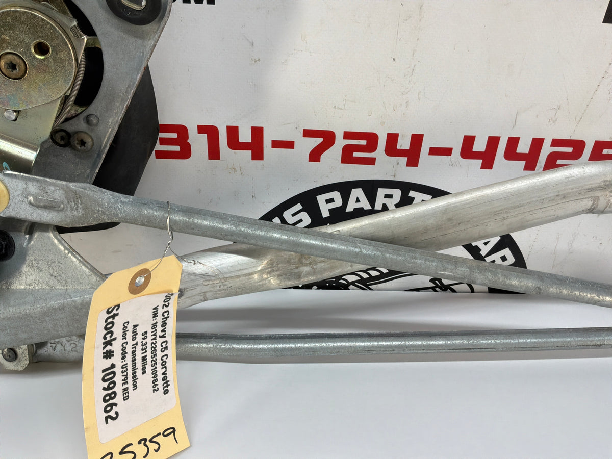 2002 Chevy C5 Corvette Windshield Wiper Linkage Transmission w/ Motor OEM