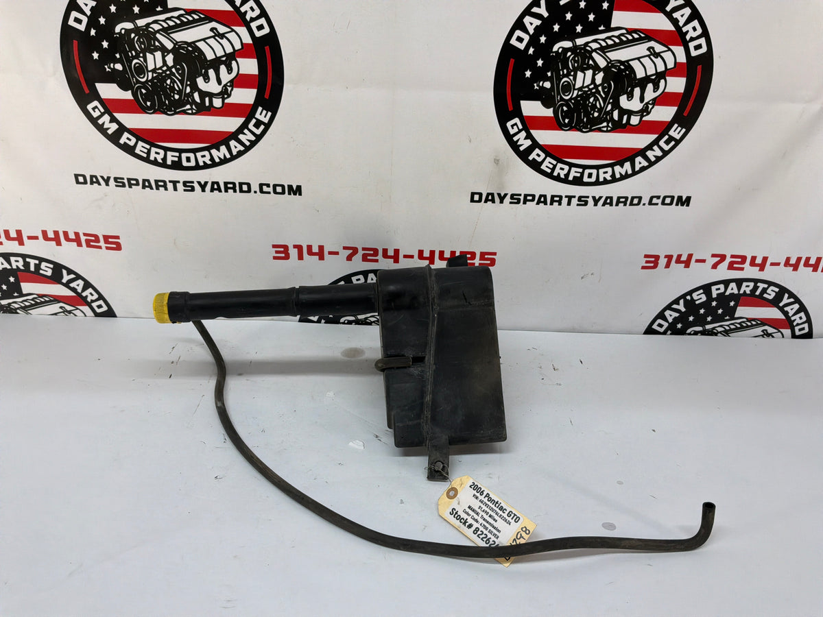 2006 Pontiac GTO Coolant Overflow Recovery Tank Reservoir Bottle OEM