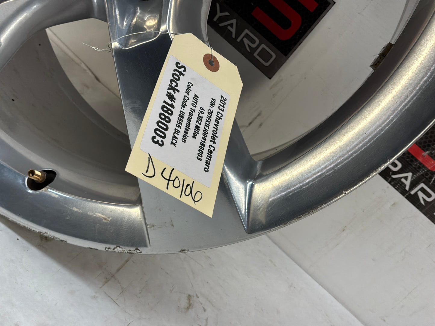 2013 Chevy Camaro SS Factory OEM Rear Wheel 20X9