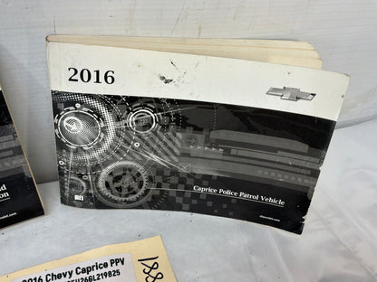 2016 Chevy Caprice PPV Owners Manual Booklet OEM