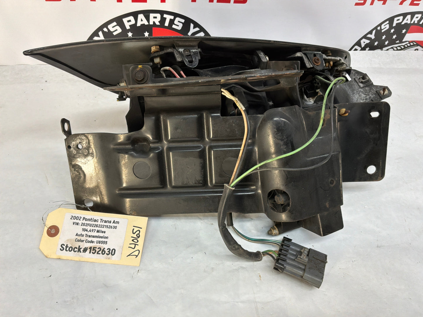 2002 Pontiac Trans Am WS6 LH Driver Headlight Head Light Lamp Assembly OEM