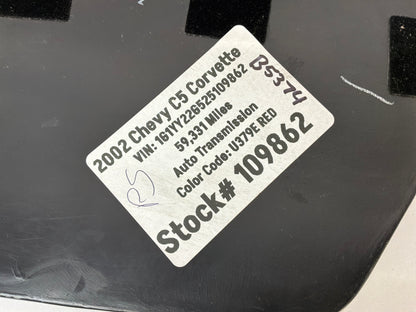 2002 Chevy C5 Corvette RH Passenger Sill Plate Trim OEM