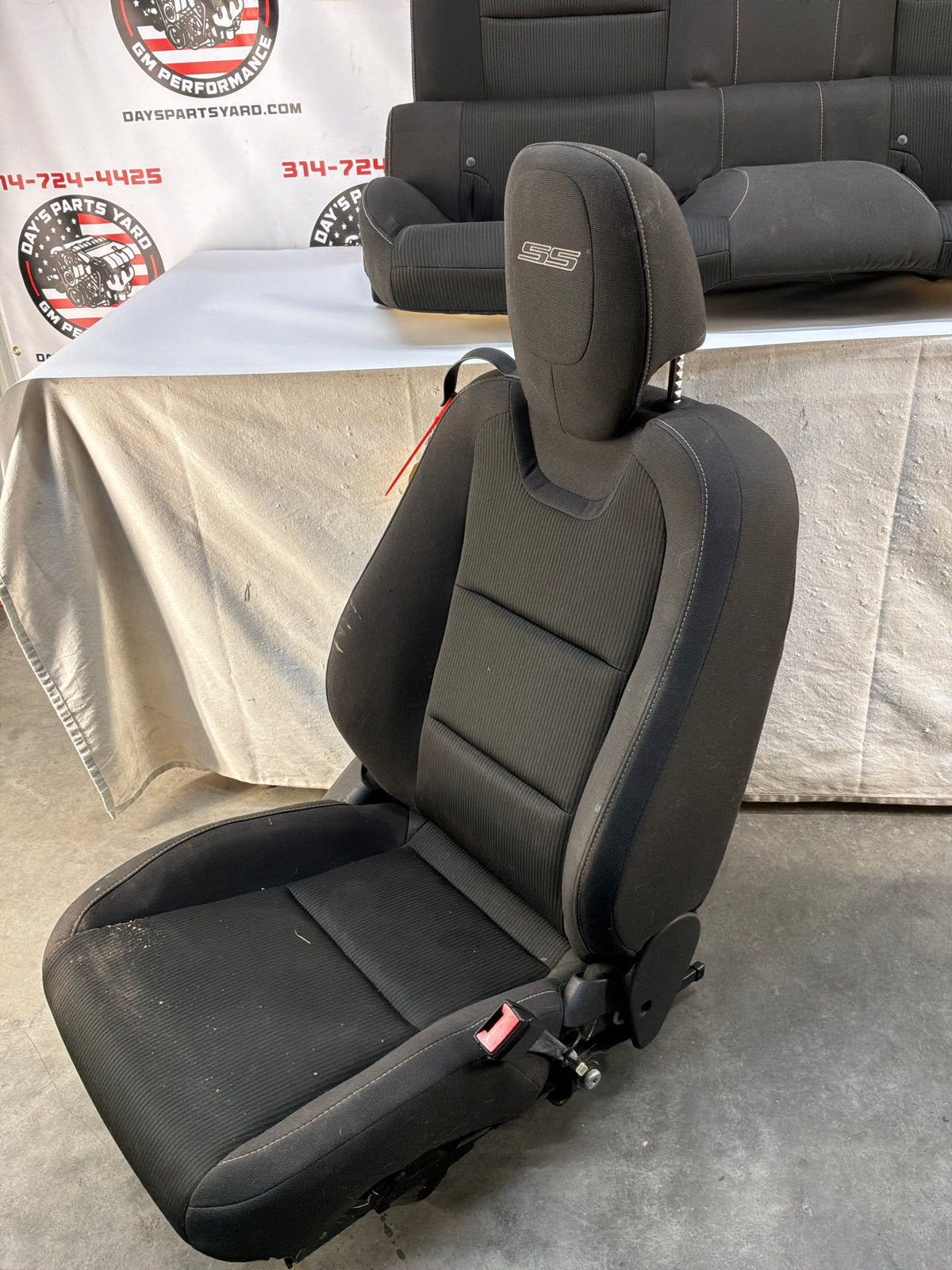 2015 Chevy Camaro SS 1LE Seats Fronts and Rear Black Cloth OEM