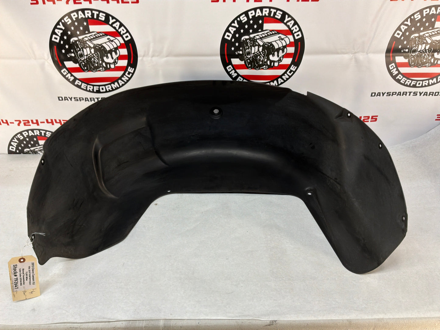 2013 Chevy Camaro 1LE LH Driver Rear Fender Wheel House Well Liner OEM
