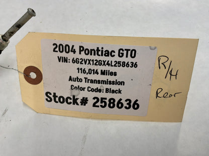 2004 Pontiac GTO RH & LH Rear Suspension Control Arm Hard Brake Lines Tubes Hoses OEM
