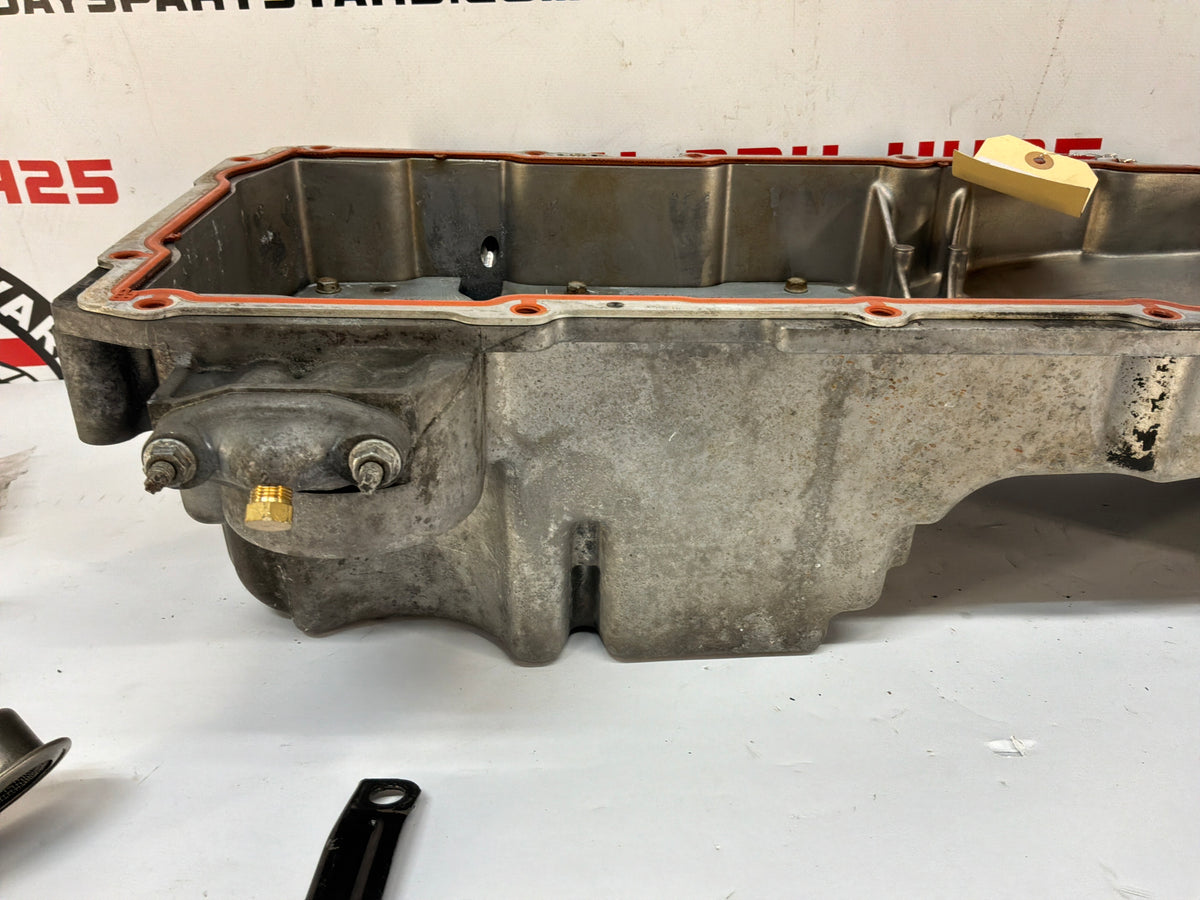 2006 Pontiac GTO Complete Oil Pan Assembly Pick Up Tube Windage Tray Dip Stick OEM