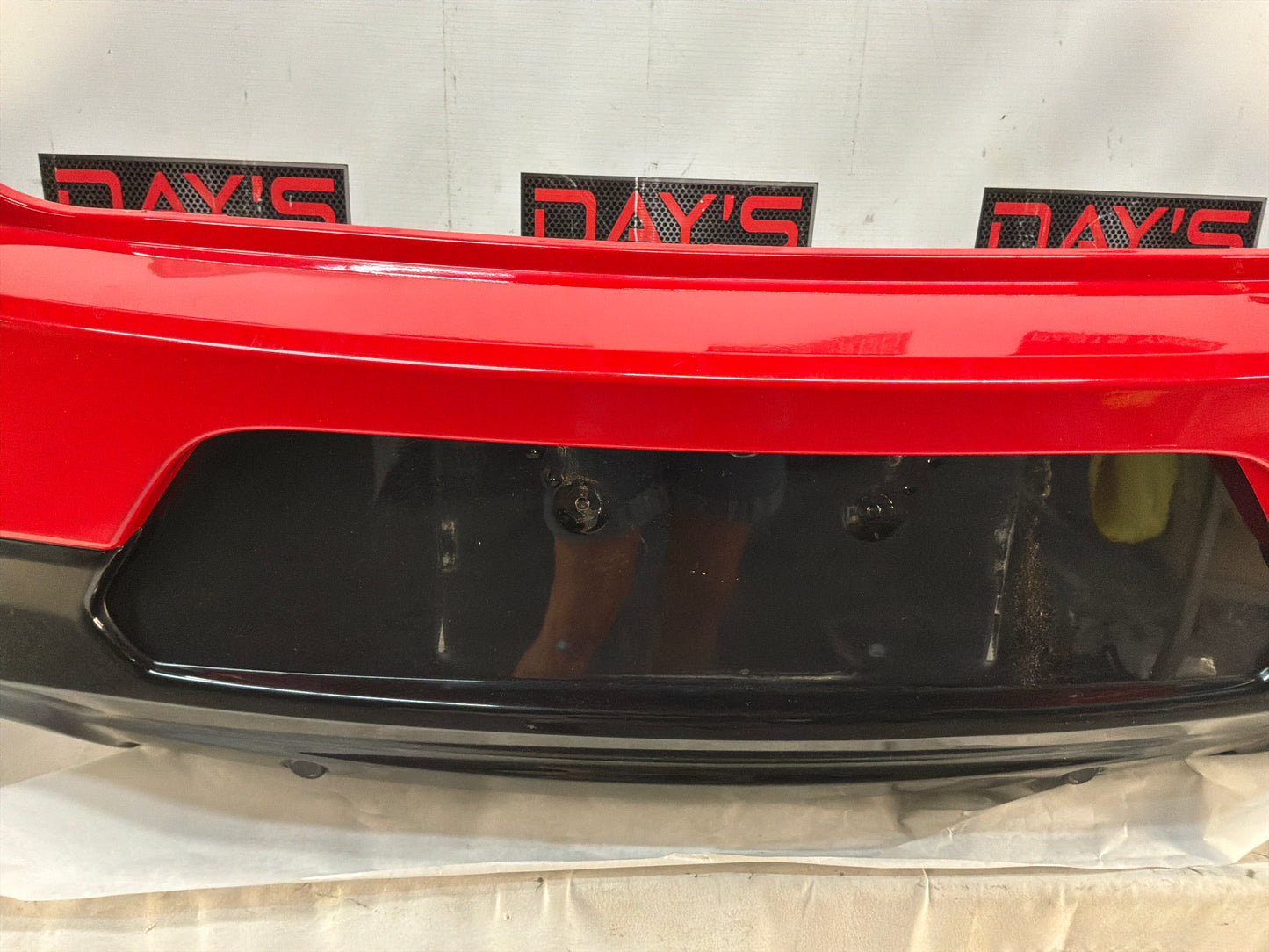 2015 Chevy SS Sedan Complete Rear Bumper Cover Panel Red OEM
