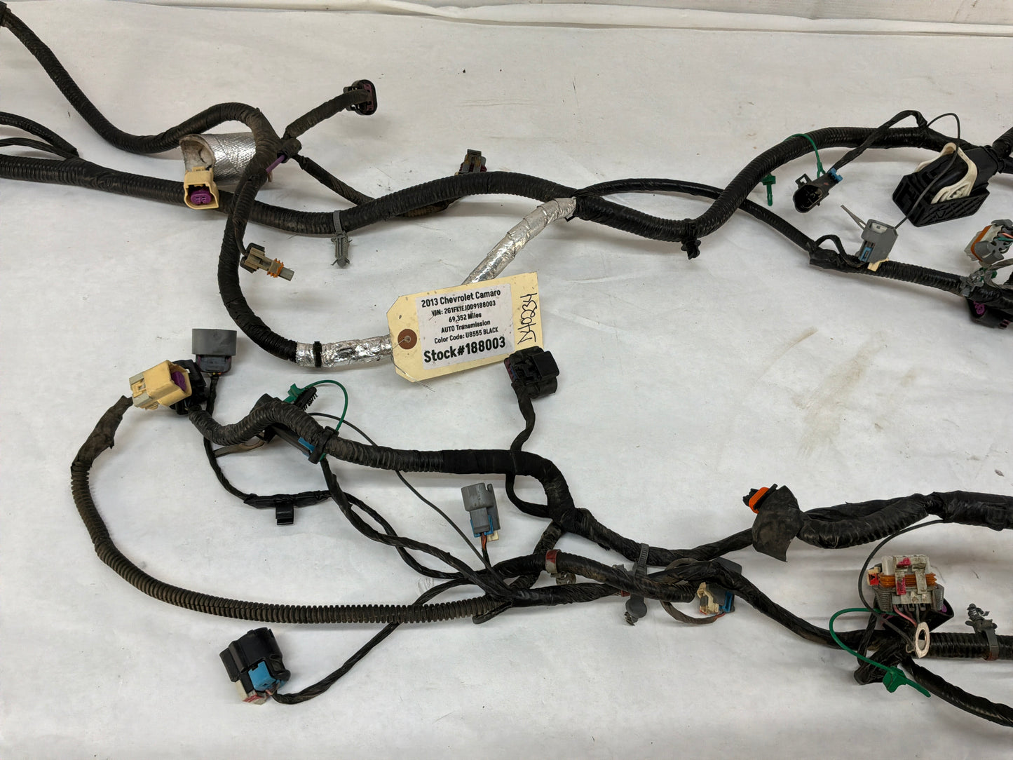2013 Chevy Camaro SS Engine Motor Automatic Transmission Wiring Wire Harness OEM
