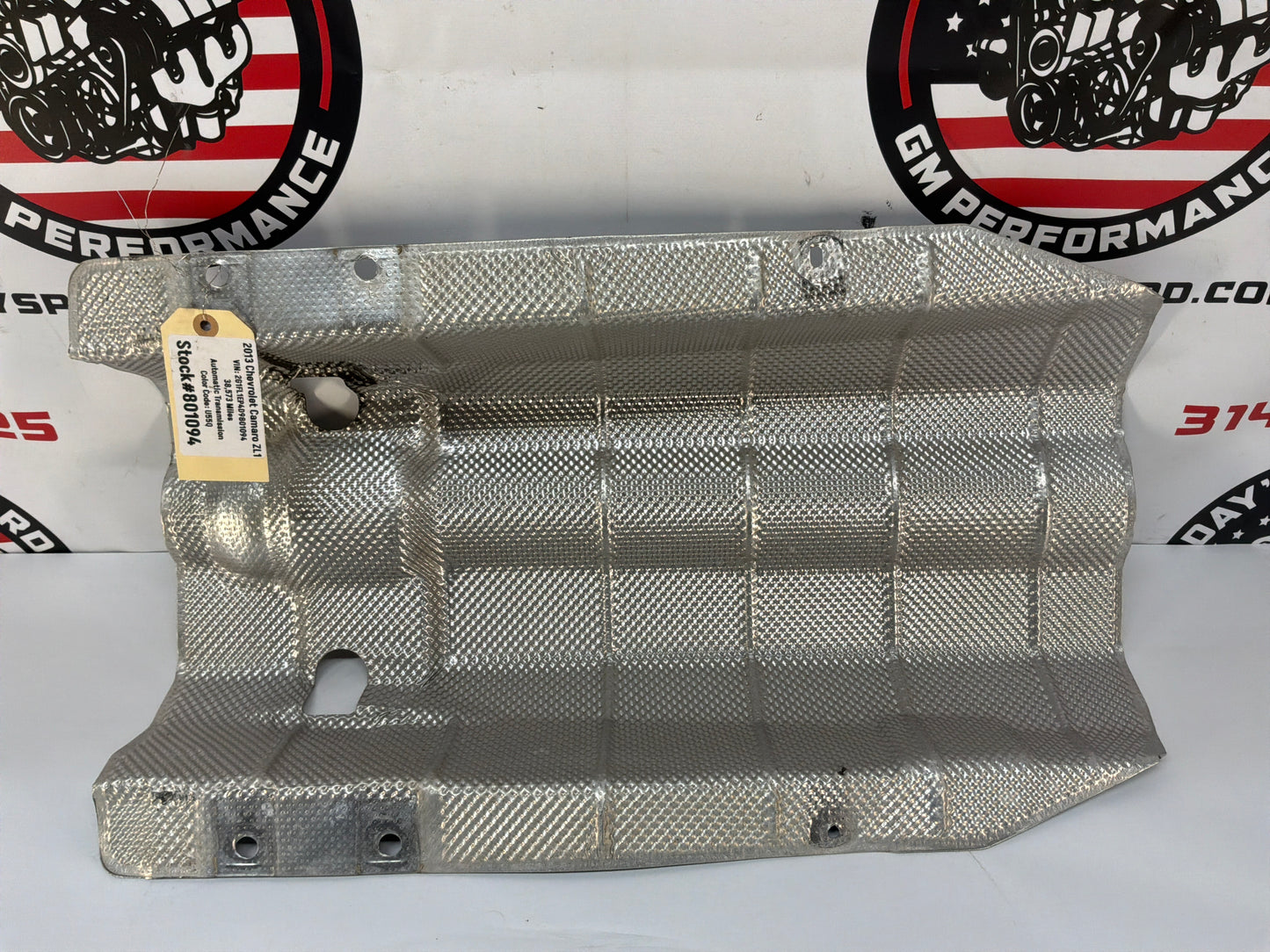 2013 Chevy Camaro ZL Transmission Tunnel Exhaust Heat Shield OEM