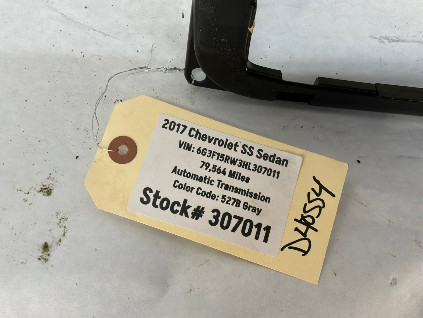 2017 Chevrolet SS Sedan Hardtop Over Head Console Dome Light Frame Bracket Bezel OEM