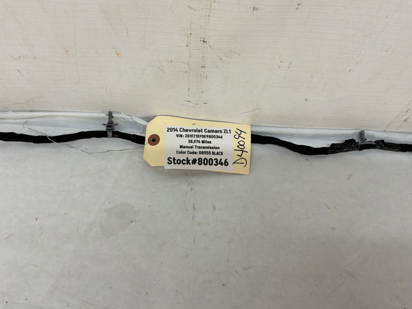 2014 Chevy Camaro ZL1 Sun Roof Sunroof Wire Wiring Harness OEM